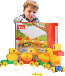 Byggesæt andefamilie på snor (28 dele)