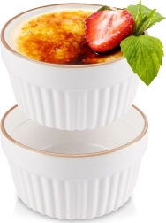 Porcelæn ramekiner 9 cm, 170 ml, hvid, 2 stk.