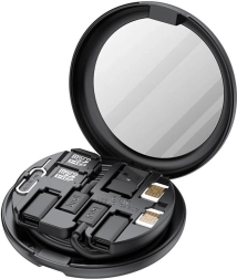 Trådløs oplader Budi 12-i-1 15 W med organizer og adaptere