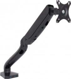 Justerbart ske6rmbeslag med gasfjeder og USB-porte