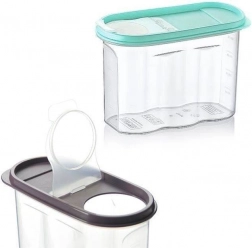 Dåse til tørvarer med doseringslåg og måleskala 1,2 l