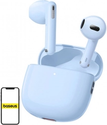 Trådløse høretelefoner TWS Baseus Bowie WX5 blå