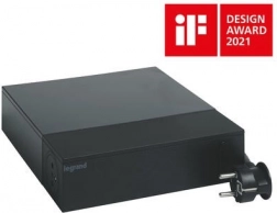 Forlængerledning TV beskyttet 2 m sort