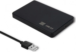 Eksternt harddiskkabinet 2,5'' SATA3 USB 2.0 sort