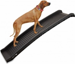 Sammenklappelig hunderampe til bil, let, skridsikker, op til 80 kg Bituxx