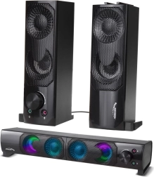 Audiocore stereohøjttalere til computer 2.0 med soundbar og RGB