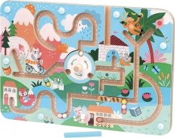 Vilac magnetisk labyrint med illustrationer af Michelle Carlslund