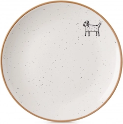 Keramisk desserttallerken beige 20 cm