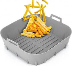 Silikoneindsats til airfryer 22 cm – grå