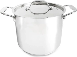 Rustfri gryde med låg Kitchisimo Chef 20 cm, 4,7 l