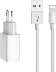 Dobbelt USB-oplader med Lightning-kabel 1 m MCDODO (EU) – hvid