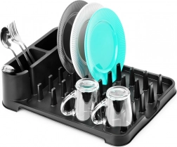 Sort afdrypningsstativ til service 41 × 32,5 × 11 cm Vilde