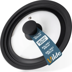 Universelt glas- og silikone­låg 18/20/22 cm Vilde