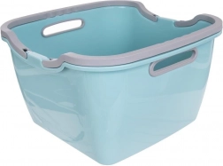 Firkantet vaskebalje 22 l med foldbare håndtag