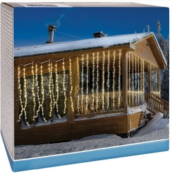 Udendørs lysgardin med istapper 240 LED 2 m