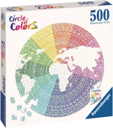 Ravensburger puslespil Mandala farvecirkel 500 brikker