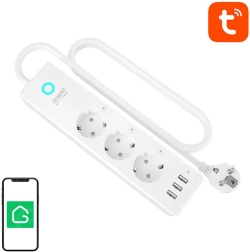 Smart WiFi-stikdåse Gosund P1 Plus (3x AC schuko, 3x USB-A) Tuya