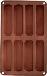 Silikoneform til ladyfingers brun 28 × 17 × 2 cm
