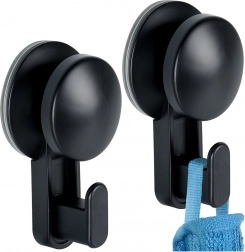 sorte sugekopkroge 5,5 cm, 2 stk.