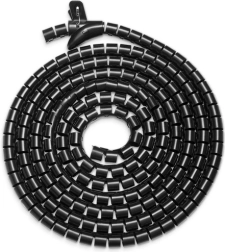Elastisk kabelorganisator 5 m sort