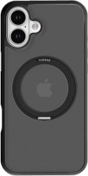 Torras Ostand Pro-cover til iPhone 16 Plus – sort