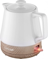 Keramisk elkedel 1,0 l hvid