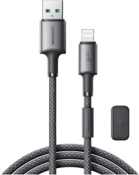 Joyroom magnetisk USB–Lightning-kabel 1,2 m, 3A, grå