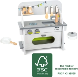 Trælegetøjskøkken Compact small foot