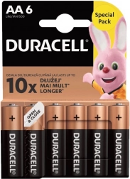 Duracell Basic AA LR6 batterier pakke med 6 stk.