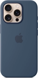 MagSafe silikoneetui til iPhone 16 Pro – denim