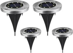 Zd50j solcelle havelampe 8 LED 4 stk.