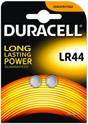 Batterier Duracell LR44 1.5V - Blister 2 stk