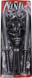 Ninja-sæt maske og fem våben til børn