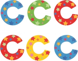 Bigjigs Toys træbogstav C med stjerner