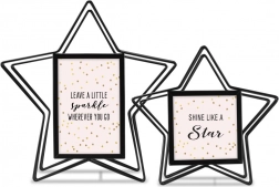 Sæt med 2 rammer 10x10 og 10x15 Stella sort