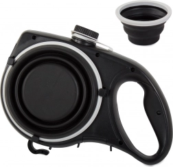 Hundesnor med integreret sammenfoldelig skål