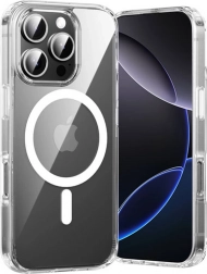 Gennemsigtigt Vention-cover til iPhone 16 Pro med MagSafe