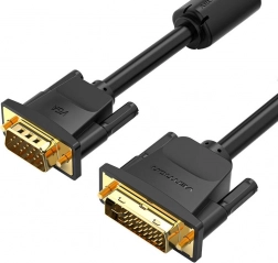 Vention DVI (24+5) til VGA-kabel 3 m, Full HD 1080p, sort