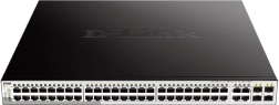 Administrerbar gigabit PoE+ switch D‑Link DGS‑1210‑52MP 48×GE, 4×SFP