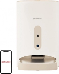 Automatisk foderautomat til kæledyr PETWANT med kamera 4,5 l