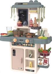 Legekøkken med LED-lys, lyde og dampgenerator