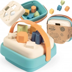 Smoby lille grøn sorteringsspand i kurv af bioplast