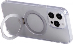 Magnetisk etui med stander JOYROOM til iPhone 15 Pro, gennemsigtig