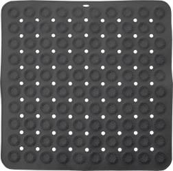 Skridsikker brusemåtte 54 × 54 cm, grå