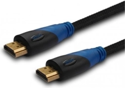 HDMI-kabel 1,5 m, nylonflettet, forgyldt, 4Kx2K v1.4