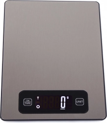 Elektronisk køkkenvægt med LCD-skærm og touch-betjening