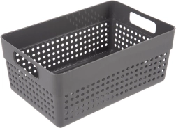 Orion opbevaringskurv Terra grå opbevaringsorganisator 23,5 × 15,5 × 10 cm