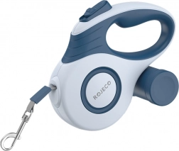 Automatisk indtrækkeligt hundesnor blå 5 m - Rojeco
