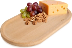 Oval bambustallerken til servering 19 × 10,5 cm