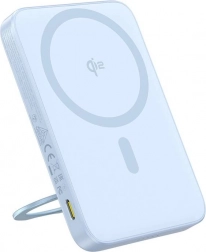 Baseus PicoGo Qi2 powerbank med stander 5000 mAh 20 W blå